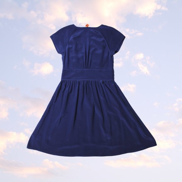 Blue Silk Dress - Picture 2 of 3